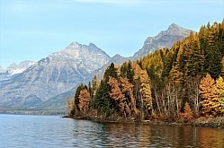 Mount Cannon from Lake McDonald Dockside