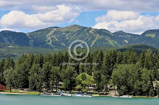 Whitefish Mountain from the Lake