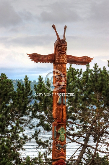 Totem Pole at Langley, Washington