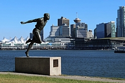 Harry Jerome Bronze at Stanley Park, Vancouver BC