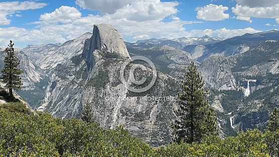 Half Dome the Upper Merced