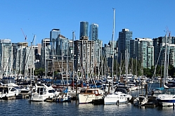 Downtown Vancouver, BC from Coal Boat Harbor