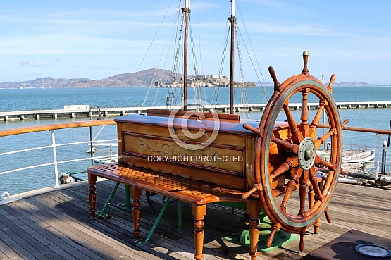 Balclutha Steering Gear and Wheel