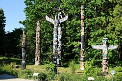 Totem Poles at Stanley Park, Vancouver, BC