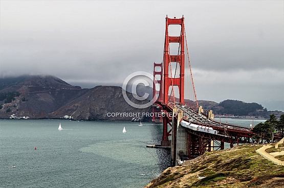 Golden Gate Bridge from Battery Cranston