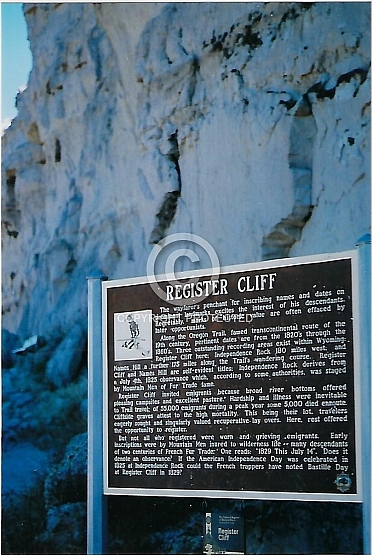Register Cliff on the Oregon Trail