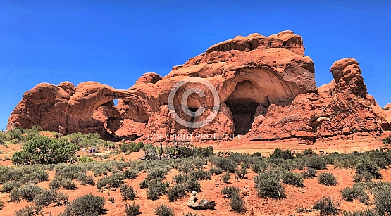 Double Arch and the Cove of Caves