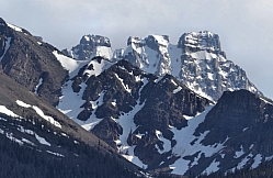 Snowy Buttresses Above Consolation Pass, Banff NP