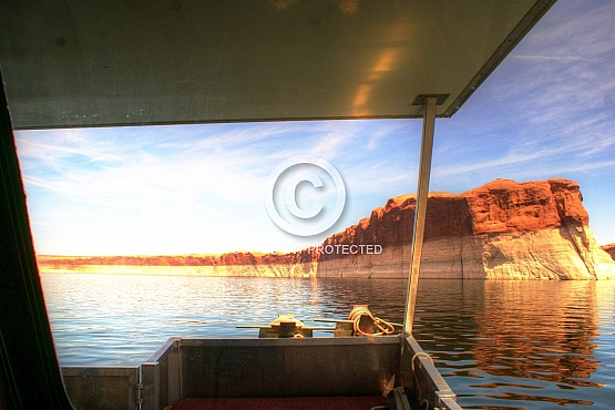 House Boat View in Glen Canyon