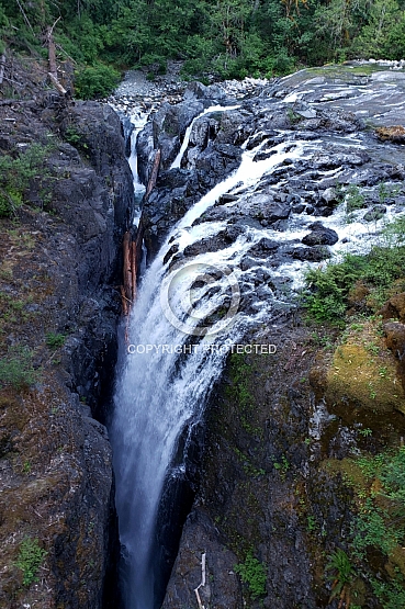 Falls on the Englishman River, Vancouver Island BC