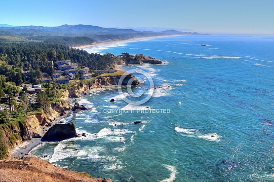High Over Otter Crest Beach