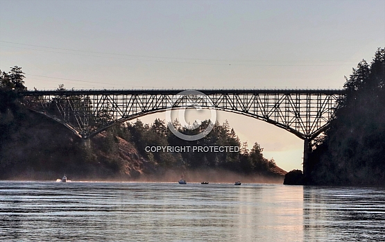 Deception Pass Bridge Before Dawn
