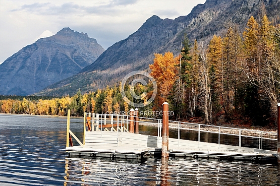 Mount Cannon from Lake McDonald Boat Launch